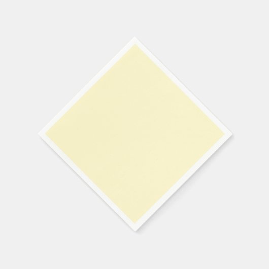 Lemon Chiffon Standard Cocktail Paper Napkin Servet (Hoek)