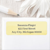 Lemon Chiffon Watercolor Etiket (Insitu)