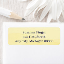 Lemon Chiffon Watercolor Etiket