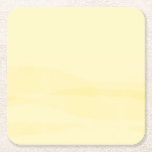 Lemon Chiffon Watercolor Kartonnen Onderzetters (Voorkant)