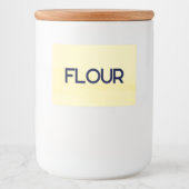 Lemon Chiffon Watercolor Voedselcontainer Etiket (Voorkant)