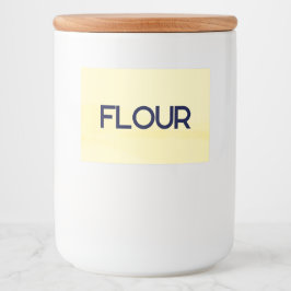 Lemon Chiffon Watercolor Voedselcontainer Etiket