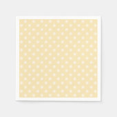 Lemon chiffon yellow polka dots aangepaste luiers servetten (Voorkant)