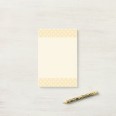 Lemon chiffon yellow polka dots Post-it note pad (Op bureau)