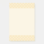 Lemon chiffon yellow polka dots Post-it note pad (Voorkant)