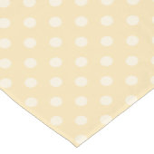 Lemon chiffon yellow polka dots table runner korte tafelloper (Hoek)
