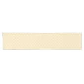 Lemon chiffon yellow polka dots table runner korte tafelloper (Horizontaal)