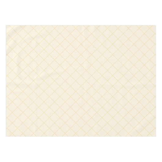 Lemon chiffon yellow squares tablecloge tafelkleed (Voorkant (Horizontaal))