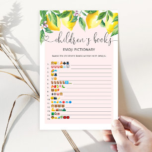 Lemon childrens boekt een emoji pictionary game