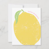 Lemon Children's Stationery Note Kaart (Voorkant)