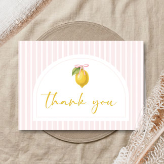 Lemon Ciao Baby Shower Bedankkaart