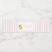 Lemon Ciao Baby Shower Waterfles Etiket (Enkel label)