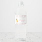 Lemon Ciao Baby Shower Waterfles Etiket (Voorkant)