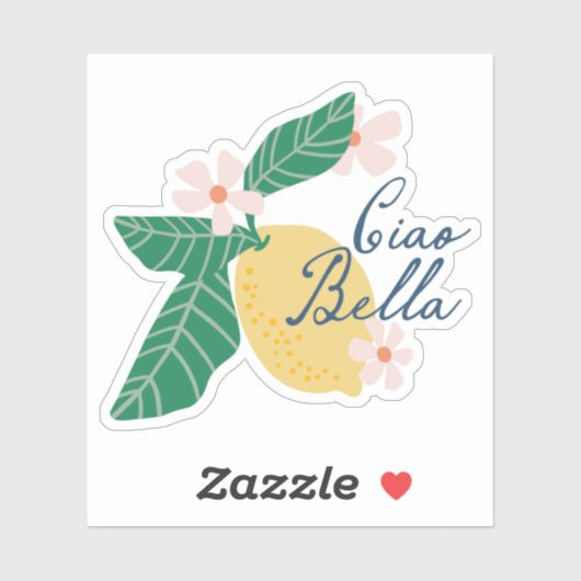 Lemon Ciao Bella Sticker (Vel)