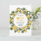 Lemon Citrus 1 ste verjaardag Kaart (Staand voorkant)