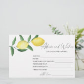 Lemon Citrus - Advies aan het Vrijgezellenfeest en Briefpapier (Staand voorkant)