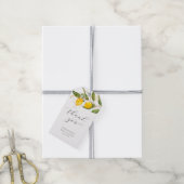 Lemon Citrus Baby shower Dank je cadeau Labels Cadeaulabel (Met Touw)