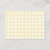 Lemon Citrus Baby Shower Yellow Diaper Raffle Informatiekaartje (Achterkant)