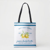 Lemon Citrus Bachelorette Persoonlijk Tote Bag (Voorkant)