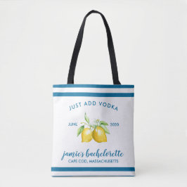 Lemon Citrus Bachelorette Persoonlijk Tote Bag