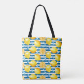 Lemon Citrus Bachelorette Persoonlijk Tote Bag (Achterkant)