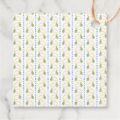 Lemon Citrus Blauw & Geel Huwelijk Dank u Bedankjes Labels (Achterkant)