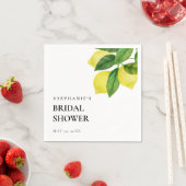 Lemon Citrus Branch Greenery Vrijgezellenfeest Servet (Insitu)