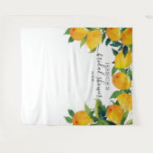 Lemon Citrus Bridal Main Squeeze Welcome Sign Wandkleed (Voorkant (horizontaal))