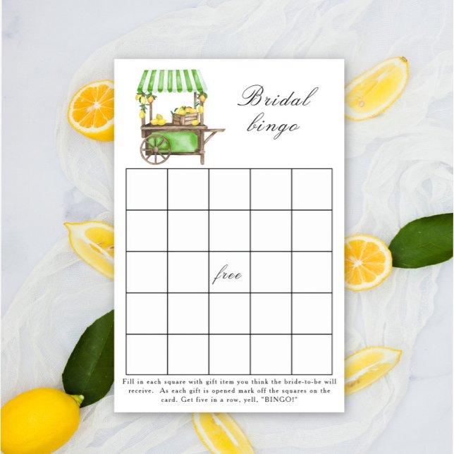 Lemon Citrus - Bridal shower bingo game (Creator heeft geüpload)