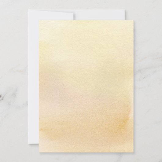 Lemon Citrus Bridal Shower Invitation Kaart (Achterkant)