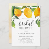 Lemon Citrus Bridal Shower Invitation Kaart (Voorkant / Achterkant)