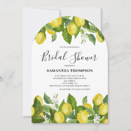 Lemon Citrus Bridal Shower Kaart