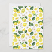Lemon Citrus Bridal Shower Kaart (Achterkant)