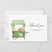 Lemon Citrus - bridal shower thank you card Kaart (Voorkant)