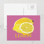 Lemon Citrus Briefkaart (Voorkant / Achterkant)
