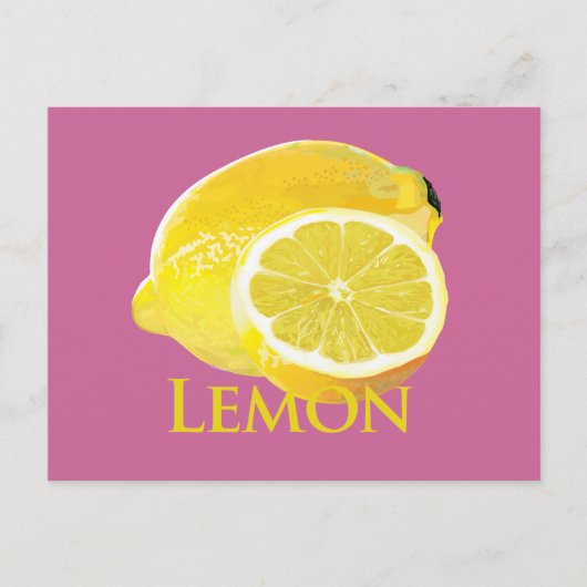 Lemon Citrus Briefkaart (Voorkant)