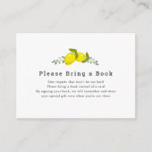 Lemon Citrus Floral, alsjeblieft, breng een boek m Informatiekaartje (Voorkant)