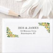 Lemon Citrus Floral Greenery Wedding Bridal Baby Etiket (Insitu)