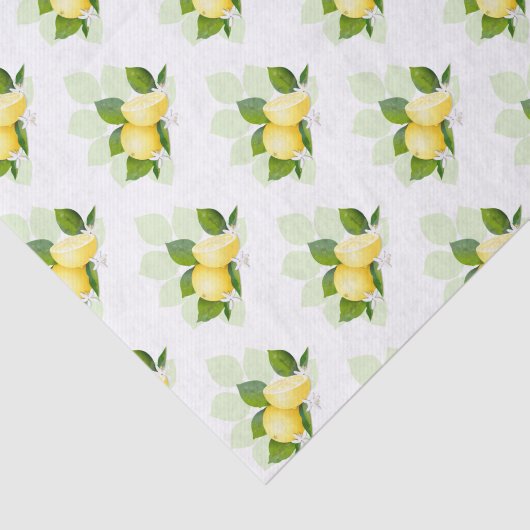 Lemon Citrus Fruit Eetable Tissuepapier (Detail)