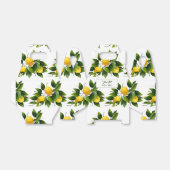 Lemon Citrus Fruit Greenery Bedankdoosjes (Uitgevouwen)
