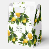 Lemon Citrus Fruit Greenery Bedankdoosjes (Geopend)