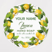 Lemon Citrus Fruit Labels (Design 1)
