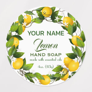 Lemon Citrus Fruit Labels