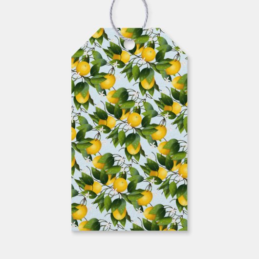 Lemon Citrus Fruit Lemoncello Cadeaulabel (Achterkant)