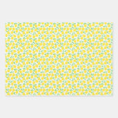 Lemon Citrus Fruit Orchard Theme Patroon Inpakpapier Vel (Voorkant 2)
