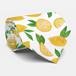Lemon Citrus Fruit Pattern Stropdas