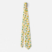 Lemon Citrus Fruit Pattern Stropdas (Achterkant)