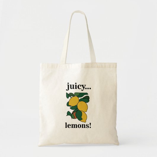 Lemon Citrus Fruit Summer Tote Bag (Voorkant)