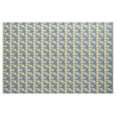 Lemon Citrus Gray Floral Stof (Fat Quarter)