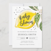 Lemon Citrus Greenery Summer Baby shower Kaart (Voorkant)